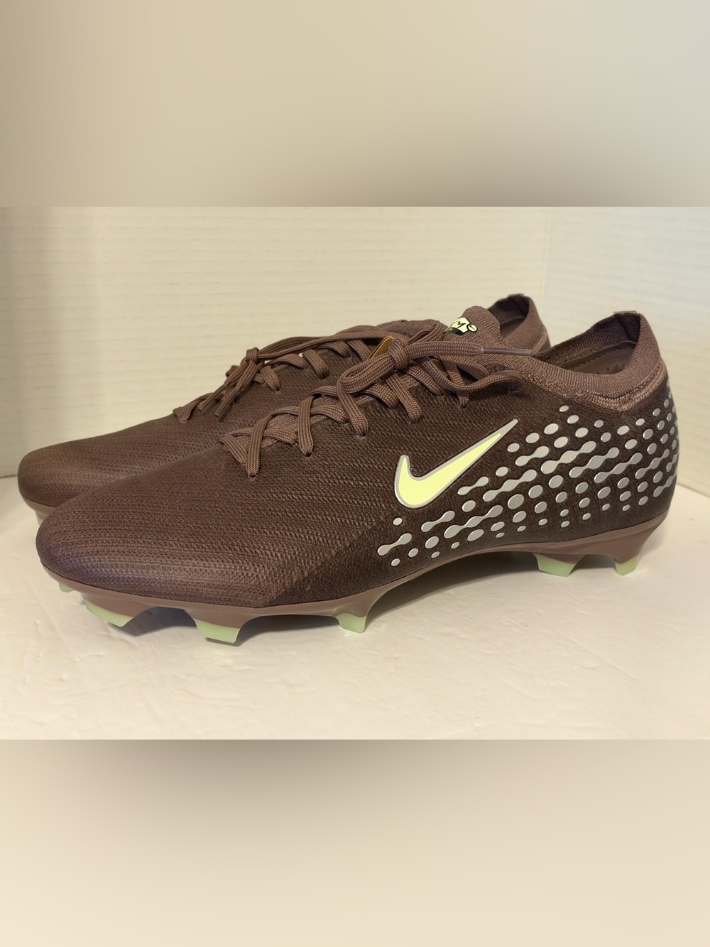 Nike Zoom Vapor 16 Pro FG Kylian Mbappé Men's Size 11.5 Brown Cleats FQ8689 200